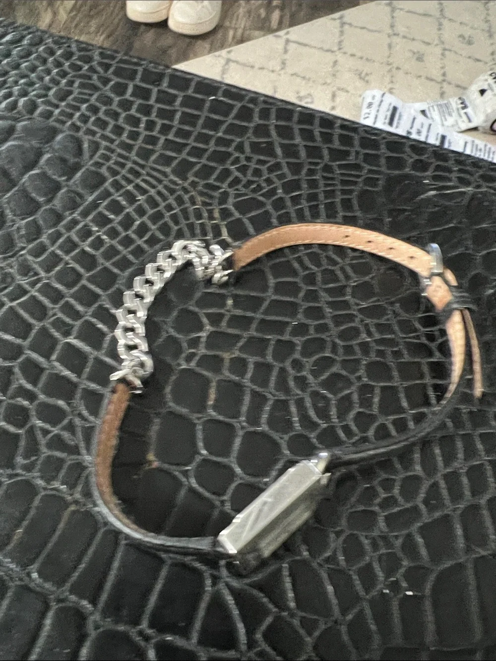 Coach skinny strap wrap around watch.